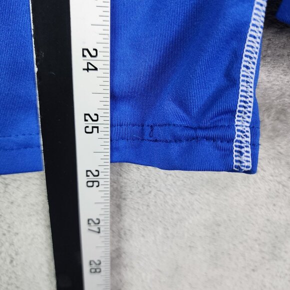 Men's Holloway Blue Shirt Long Sleeve Athletic Crew Neck Stretch Size M - Picture 8 of 9